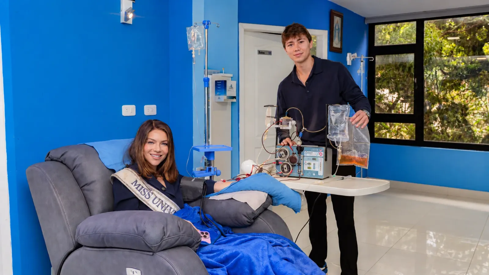 A procedure with GEMMA in a clinic treatment room.