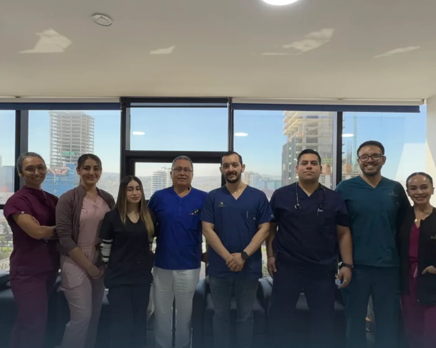 The clinical team in Tijuana, Mexico, working with GEMMA technology.